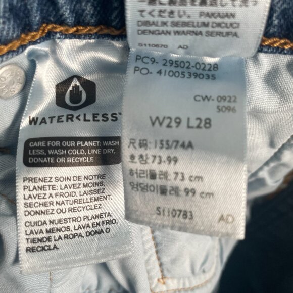 Levi’s 501 Jeans Men’s 29x28 Light Wash Straight Fit Casual Denim Workwear - Picture 8 of 8